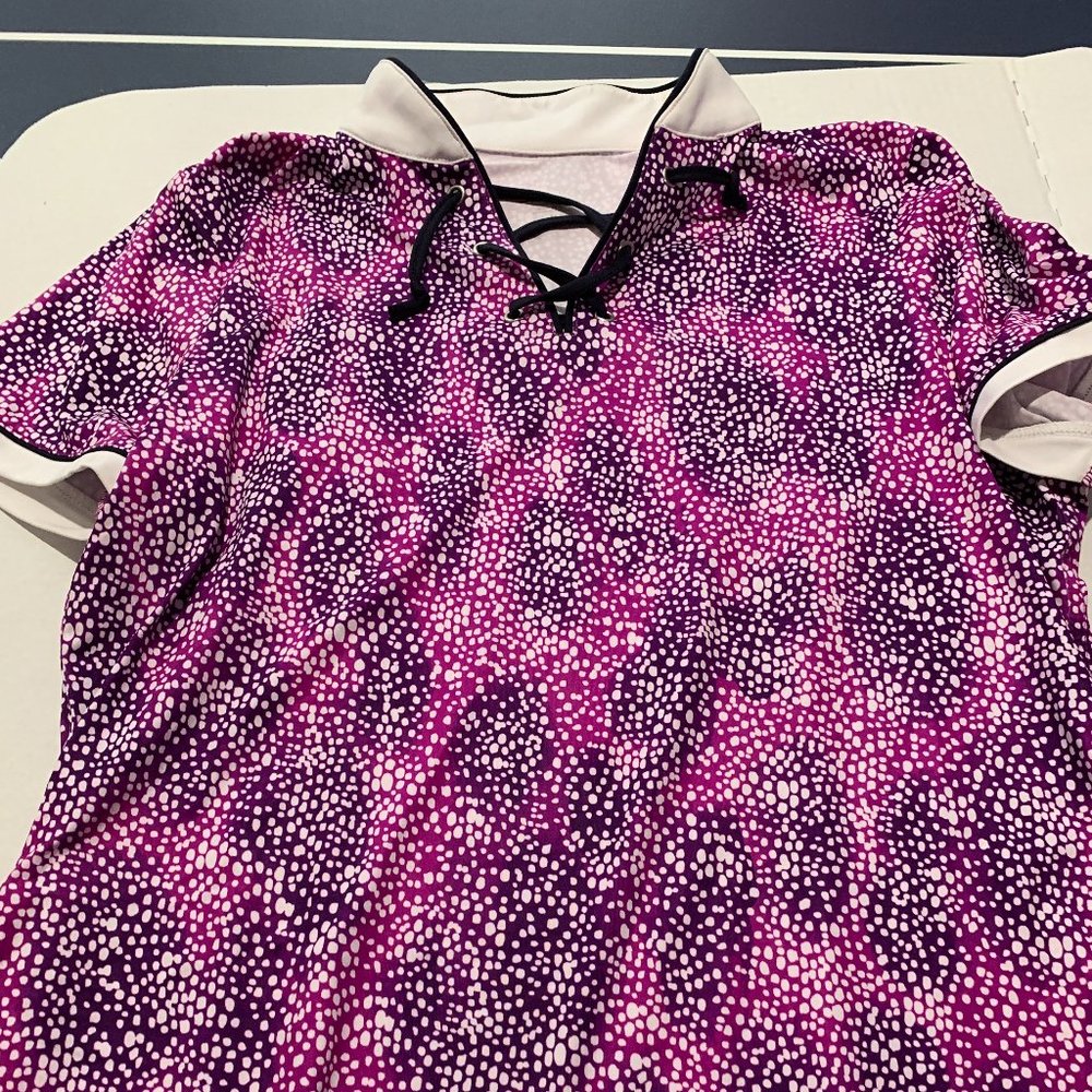 Women's Jofit short sleeve golf shirt  size MED  like new dry cleaned only